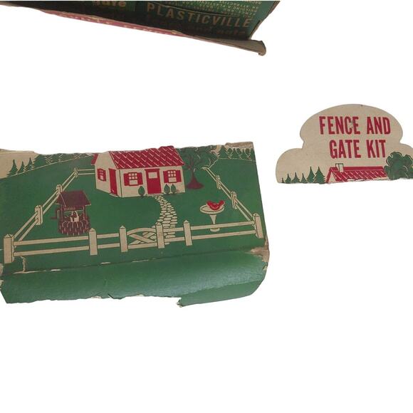Vintage Bachman Bros 1950s Plasticville Fence And Gate Kit Christmas READ - Picture 2 of 8